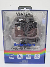 Vivitar Action Cam Vlogging Webcam 1080p HD 4x Zoom 12 MP Waterproof NEW