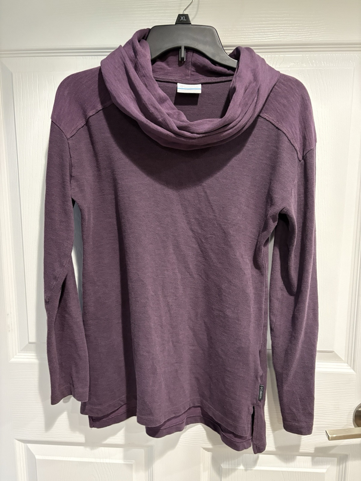 Purple Columbia S Cowl Neck Sweater