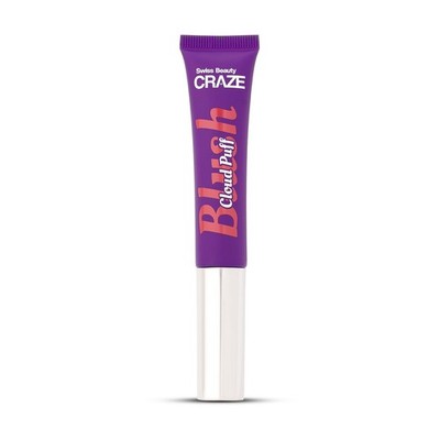 Swiss Beauty CRAZE Cloud Puff Blush | Velvety-Smooth, Shade-2 - Cloud Pink, 12ml
