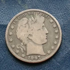 1897 P BARBER SILVER HALF DOLLAR *VERY GOOD DETAILS*