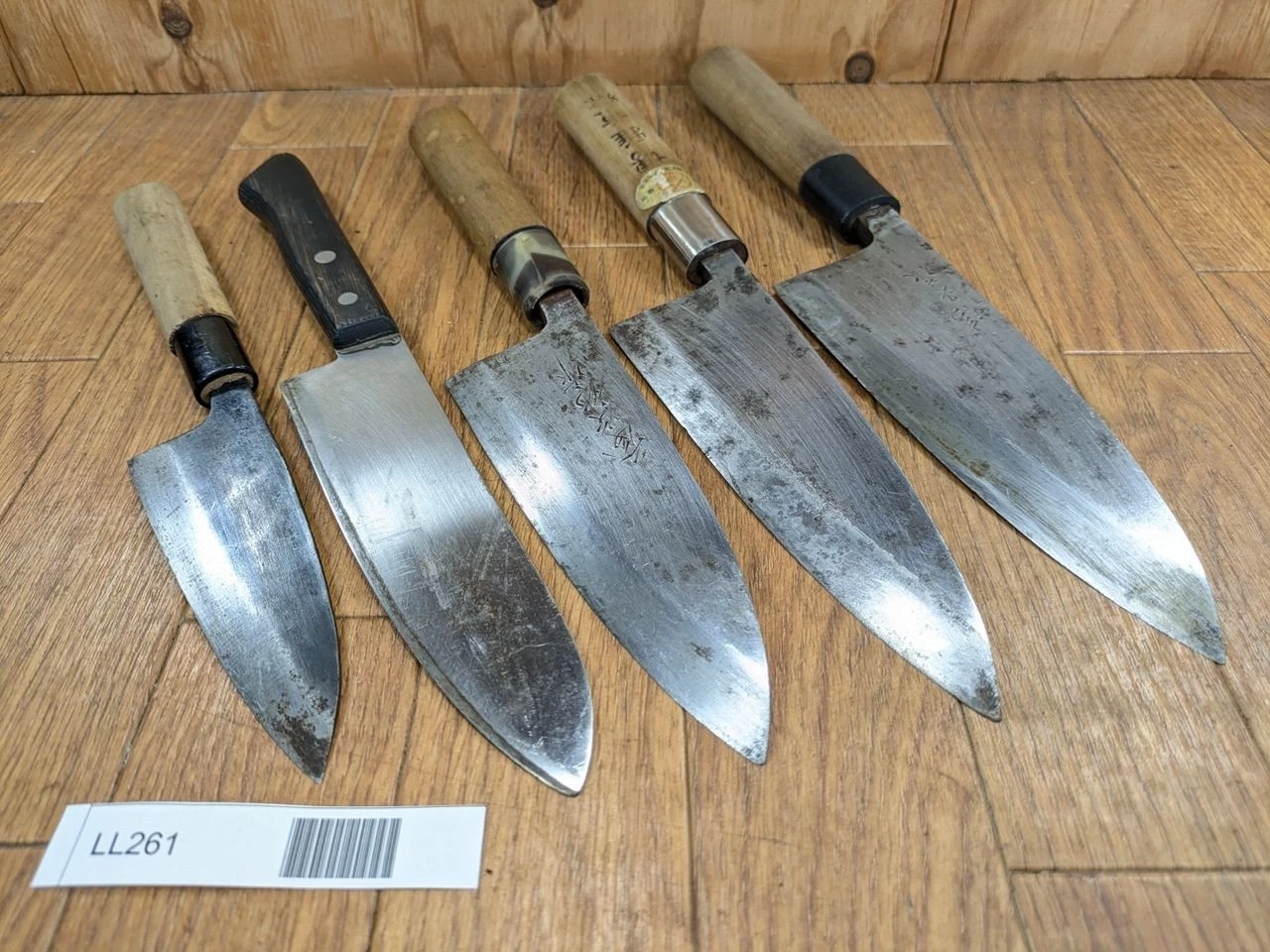 Japanese Chef's Kitchen Knife Set 5 Piece DEBA SANTOKU from Japan LL261