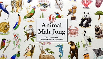 Laurence King Tier Mah-Jong Brettspiel Set 2-4 Spieler (9+) - vollständig