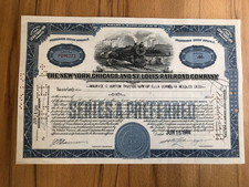 Historische Aktie 1948 Nickel Plate Road - Dampflok - NYC & St. Louis RR
