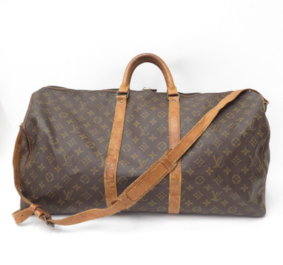 Louis Vuitton Monogram Duffle Boston Bag Keepall 55 Bandouliere F#51853