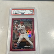 2024 Topps Chrome Update MASYN WINN Magenta Refractor  /399 PSA 9 Mint Cardinals