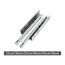 2Pcs Drawer Slides Drawer Runner Soft Closing for Kitchen Cabinet Dresser