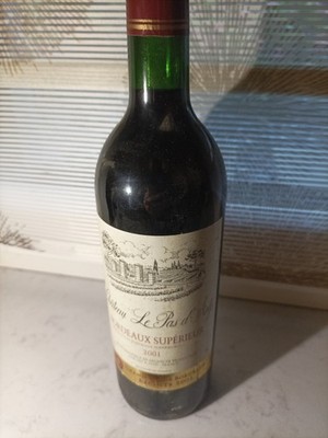 2001 Chateau Le Pas d'Arly Grand Vin de Bordeaux Superior 11,5 %  75cl rot rar 