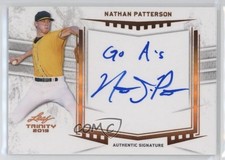 2019 Leaf Trinity Inscriptions Nathan Patterson #A-NP1 Auto 1s6p