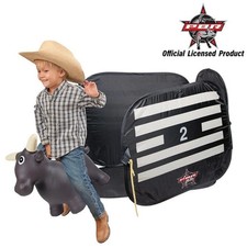 Big Country Toys Lil Bucker Bull PBR Chute and Rider Vest Bundle Toddler Ride-On