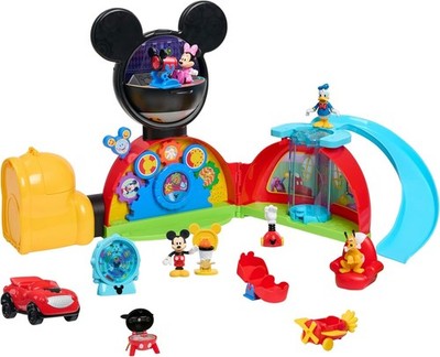 Disney Jr. Mickey Mouse Clubhouse Deluxe '' Playset 16-Pieces Lights & Sounds