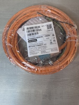 Siemens 6FX50025DG101AD0 POWER CABLE PREFAB,MC500,3M ; 102.08