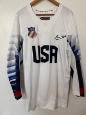 Nike Hockey Jersey Team USA Olympics White United States Small