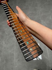 AAAAA 5-piece Ebony fingerboard 22Fret Roasting flame Maple Electric guitar Neck