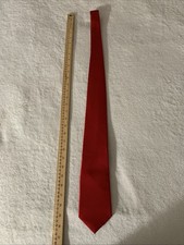 Men s Joseph Feiss International 100 Silk Tie Solid Red Formal