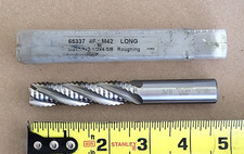 5/8" YG1 M42 65337 ROUGHING END MILL 5/8" X 5/8" X 2-1/2" X 4-5/8" 4FLUTE
