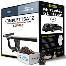 Für MERCEDES GL-Klasse Typ X166 Anhängerkupplung starr +eSatz 7pol 2012-2016 NEU