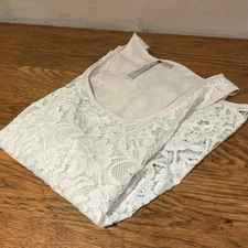 Lauren Conrad Ladies Medium Lace Racerback Light Pink Lined Tank Top Romantic