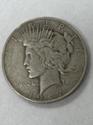 1927 D Peace Silver Dollar Semi Key Date Denver fine
