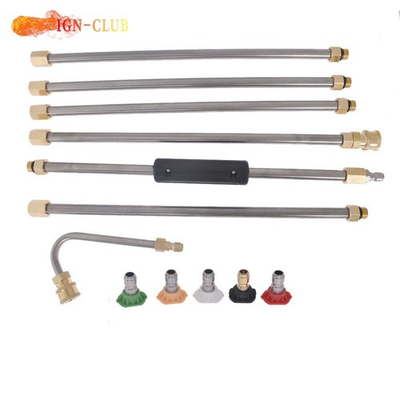 #ad Pressure Washer Extension Wand Set 8FT Replace Lance w 5 Nozzle Tips 4000 PSI US $21.53