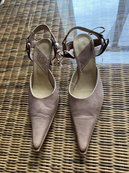 Women Julie Dee Heels Beige Leather 38