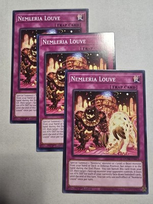 Yugioh! 3x Nemleria Louve DUNE-EN073 Common 1st Ed NM