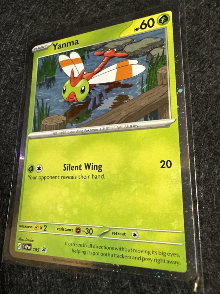 Pokemon TCG - Yanma 185 Sv: Scarlet & Violet Promo Cards Cosmo Holo Near Mint - Image 2 of 4
