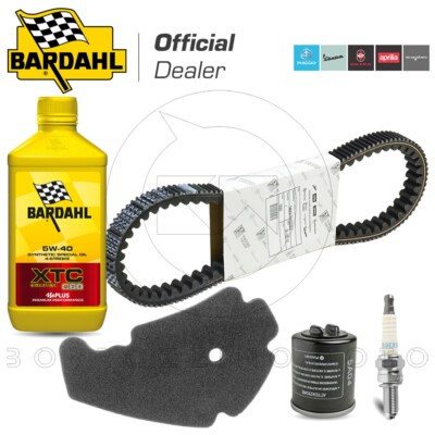 ORIGINAL BARDAHL 5W40 OIL BELT CUTTING KIT Piaggio Beverly RST ie 300