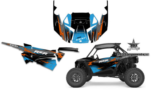 Polaris RZR XP 1000 UTV Wrap Strobe Graphics Sticker Decal Kit 2019-2022 - Picture 3 of 9