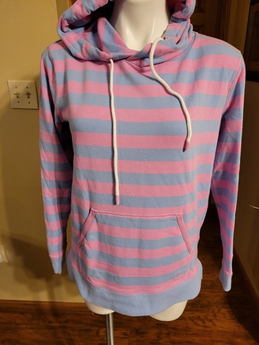 Southern Tide Small Striped Pink/Blue Hooded Top