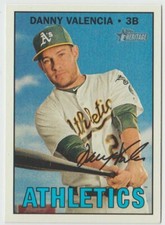 2016 Topps Heritage #504 Danny Valencia - Oakland Athletics