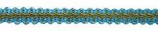 French Gimp Braid Trim, Color 04L28 - Seaweed Blue Sold By The Yard