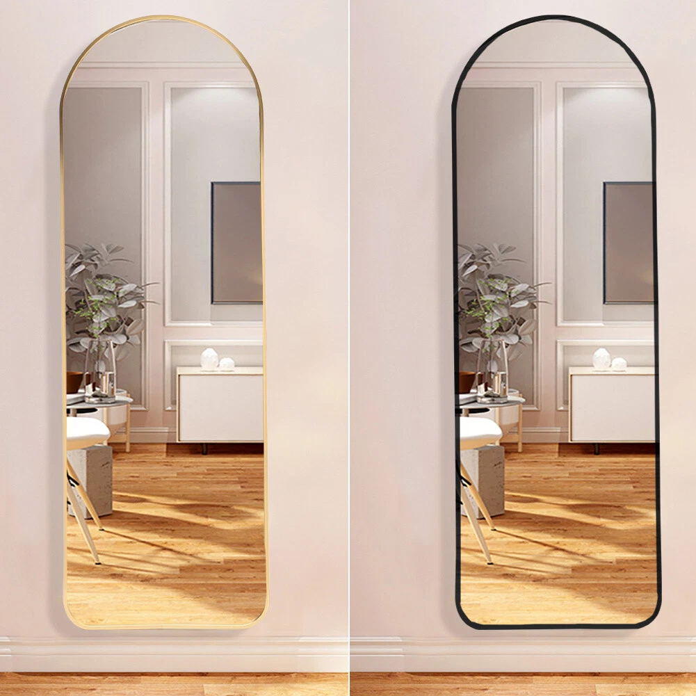 Full Length Mirror Wall Mounted Mirror Door Hung for Bathroom Bedroom Wardrobe