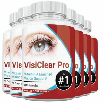 6 Bottles VisiClear Pro Advanced Eye Health Formula 60 Capsules x 6