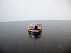 VINTAGE PINK TOPAZ AMETHYST LAVENDER TOPAZ CITRINE WHITE TOPAZ SILVER 925 RING
