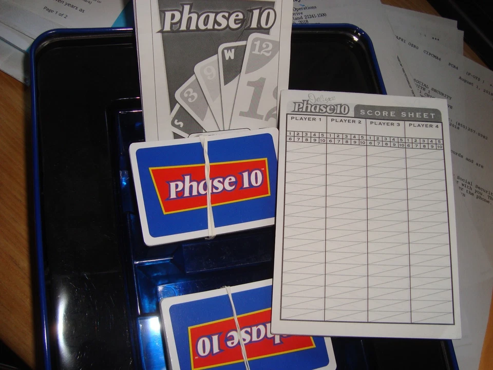 Deluxe Phase 10 Card Game Collector's Edition Tin Complete Excellent condition - Image 3 of 4