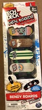 Tech Deck Bendy Board Rubberized Figerboard Erasers 5 Pack