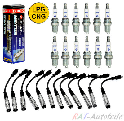 Zündkabelsatz+Zündkerzen LPG Gas BRISK MERCEDES C CLK E S SL SLK M G VIANO VITO 