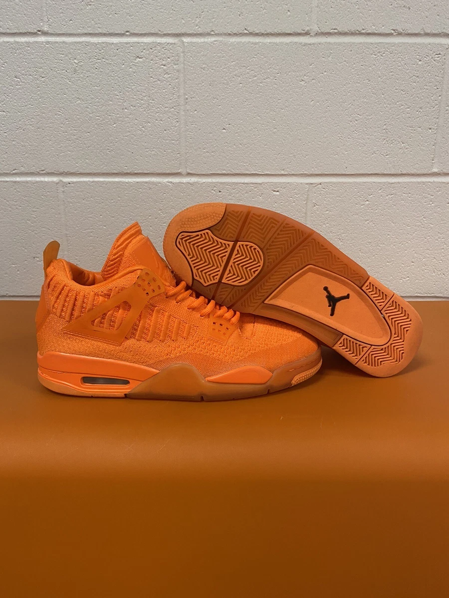 Nike Air Jordan 4 Retro Flyknit Orange Size 8.5 AQ3559 800 Clean Read  192502347513 | eBay