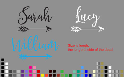 Boho Arrow Custom Name Word Sticker decal Car Window Indoor Outdoor