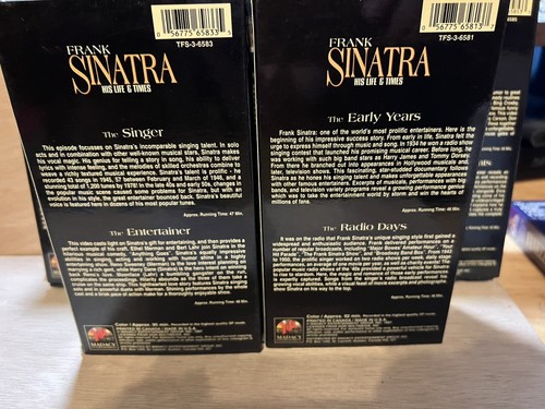 FRANK SINATRA “HIS LIFE AND TIMES” 10 VHS TAPES COLLECTORS EDITION SET Box ship - Picture 3 of 5