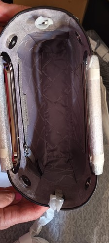 Michael Kors Borsa a tracolla convertibile Chelsea grande in pelle Saffiano meta - Foto 6 di 7