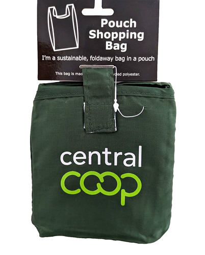 COOP Central GREEN Core Pouch Bag Reusable Shopping Tote Bag Genuine UK