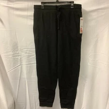 32 Degrees Cool Womens Pants Black Elastic Waist Drawstring Jogger Size Large