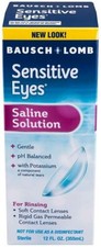 Bausch + Lomb SENSITIVE EYES Saline Solution 12oz --