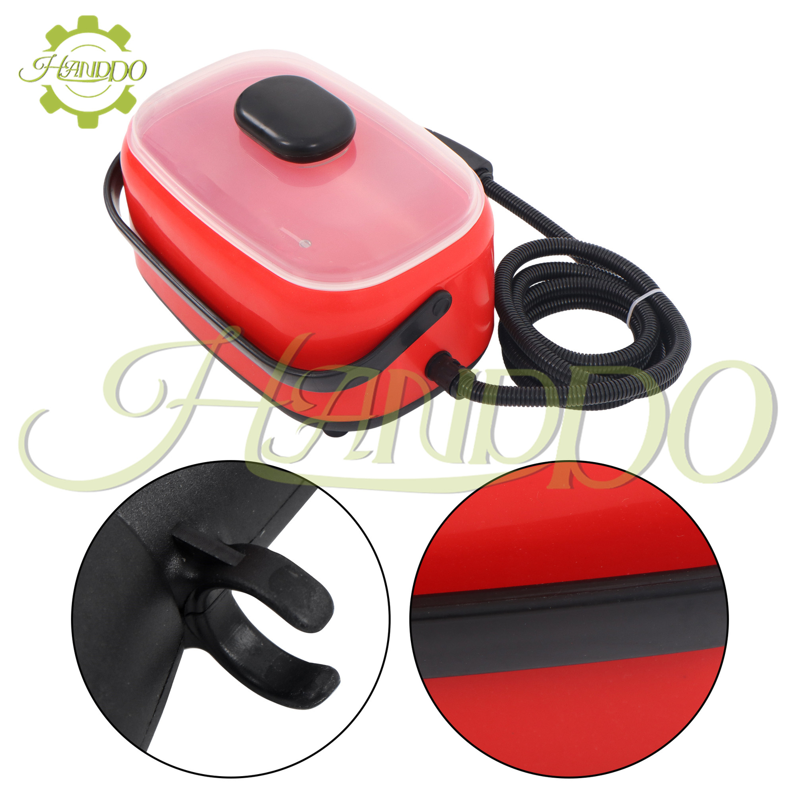 2500w 1500ml 110V High Pressure Steam Cleaner Machine Portable (Red)