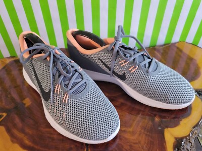 Nike Womens Size US Flex Trainer #898479-002 Gray Running Shoes  Sneakers