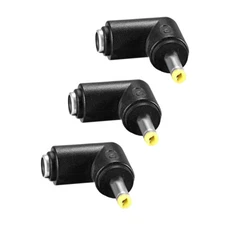 3 x DC Power Connector 90 Degree Right Angle 4x1.7mm Male to 5.5x2.1mm Female