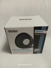 Vivitar HD4 Optics Wide Angle W/Macro Lens 52mm For DSLR/SLR Cameras Open Box