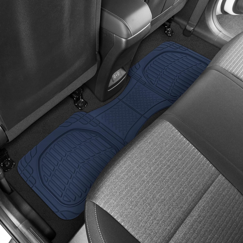 Alfombrillas Flextough para coches, alfombrillas azules para todo tipo de clima, impermeables T - Imagen 8 de 12