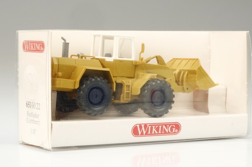 H0 Wiking 651 00 22 Radlader Liebherr kaum Schmutz/Kratzer  OVP - Bild 6 von 19